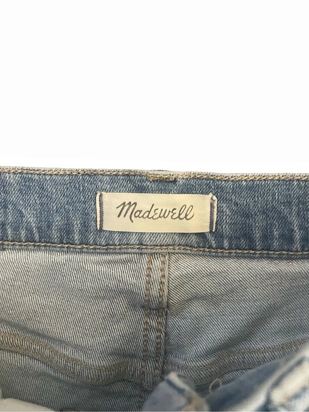 Madewell The Perfect Vintage Jeans 27T Light Wash Raw Hem - Picture 4 of 9